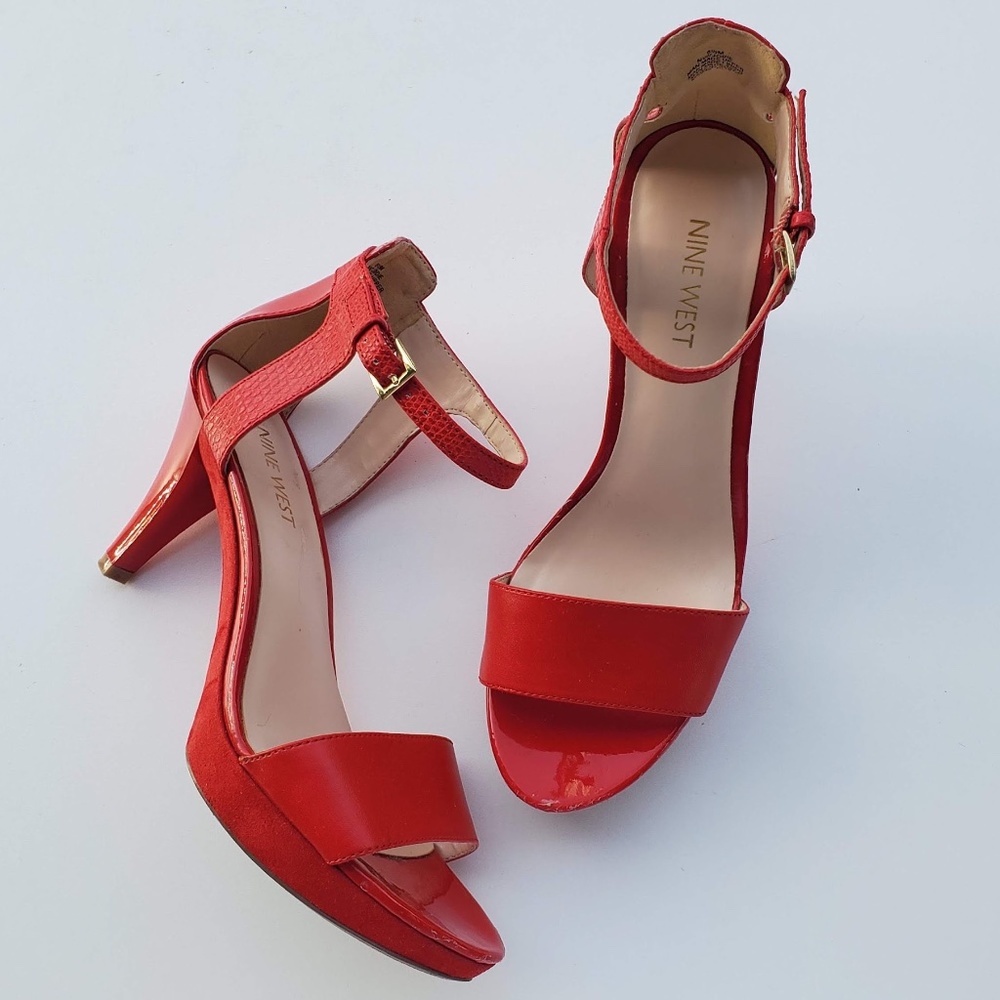 Nine West, red heels